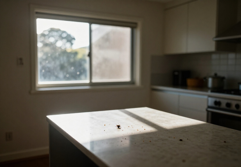 Rodent droppings and gnaw marks in a Cabarita garage before treatment